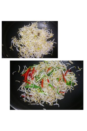 豆芽炒韮菜的做法 步骤3