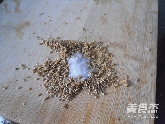芝麻菠菜墩的步骤