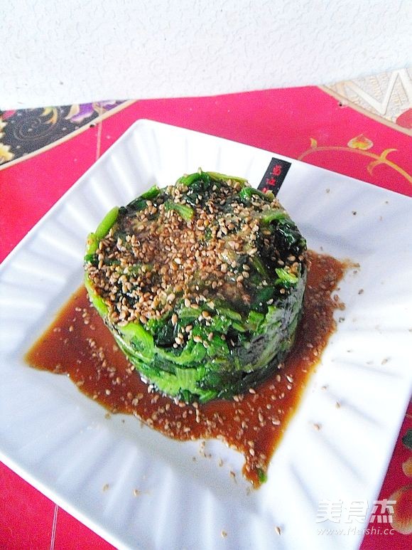 芝麻菠菜墩成品图