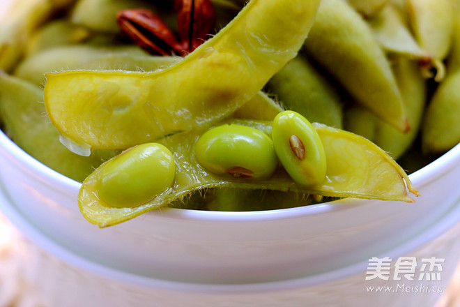 北京煮毛豆成品图