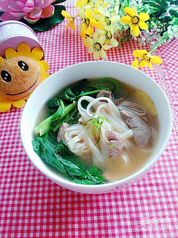 三鲜汤河粉成品图