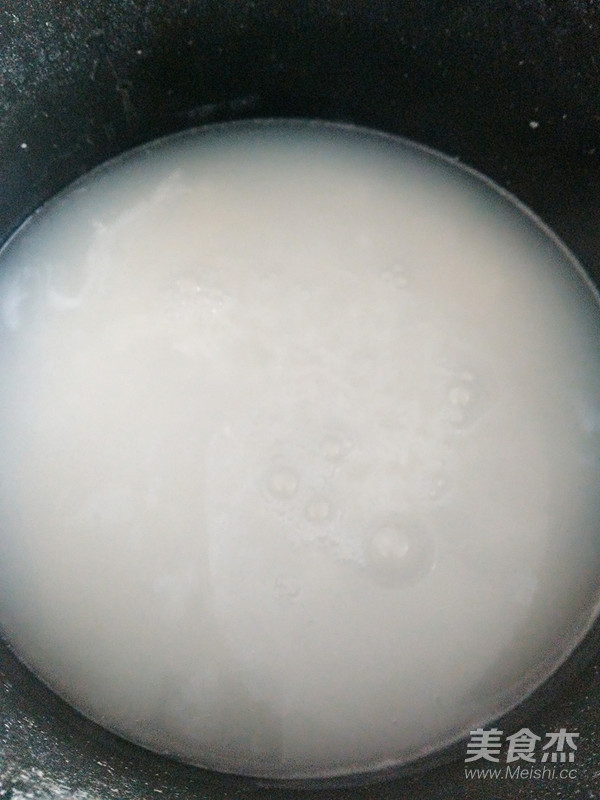 油麦菜瘦肉粥的步骤