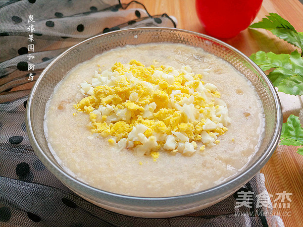 鸡蛋绿豆小米粥成品图