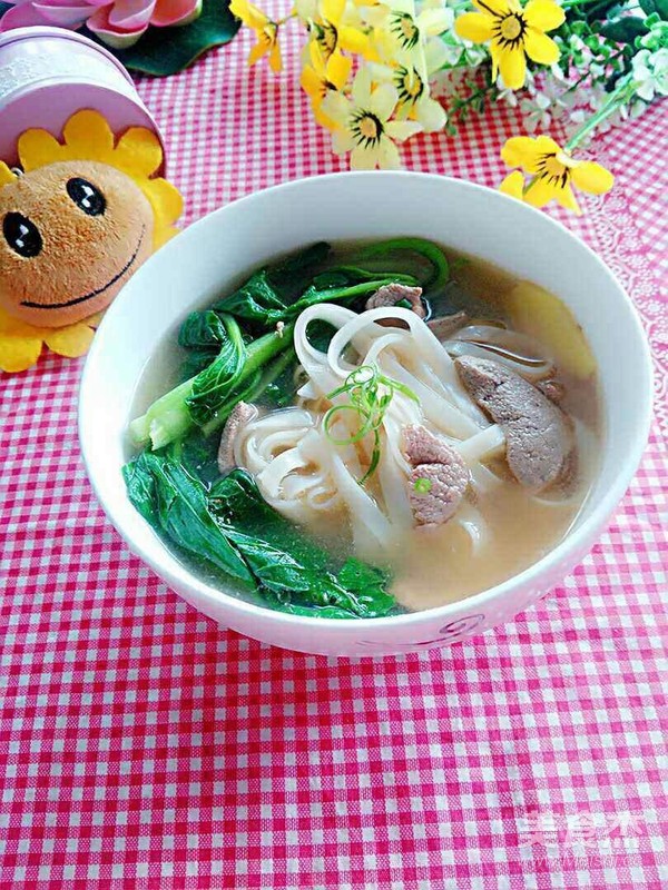 三鲜汤河粉成品图