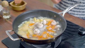 三文鱼奶油炖菜+芝士焗饭【曼食慢语】的做法 步骤11