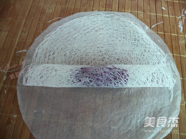 广东紫薯米网卷的步骤