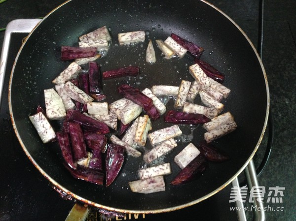 双色拔丝的步骤