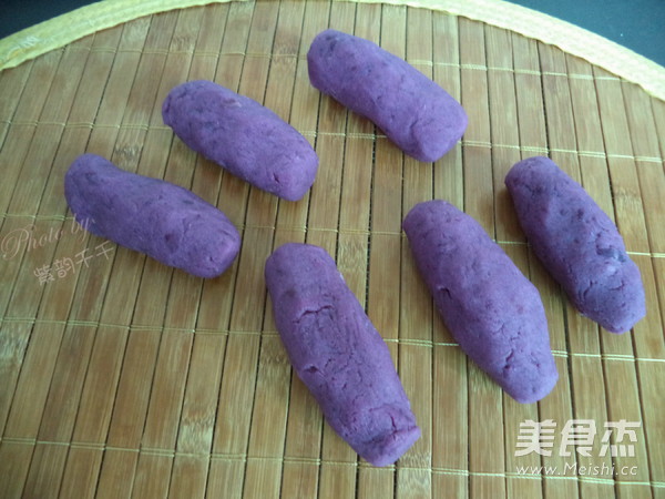 广东紫薯米网卷的步骤