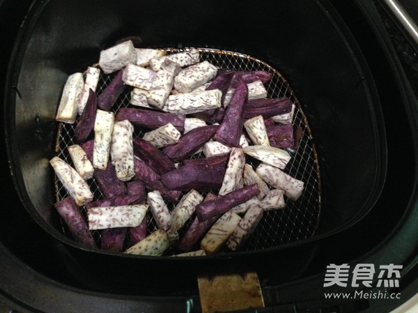 双色拔丝的步骤