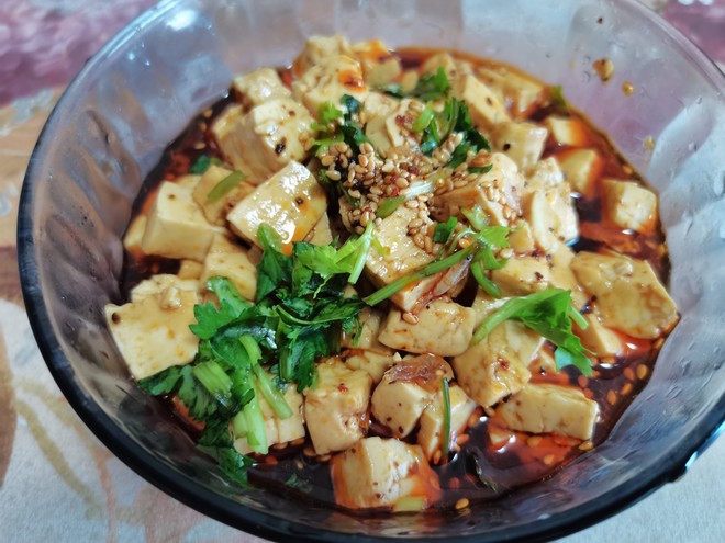 凉拌豆腐的做法
