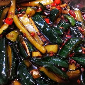 脆口腌黄瓜                           （早餐必备）的做法 步骤4