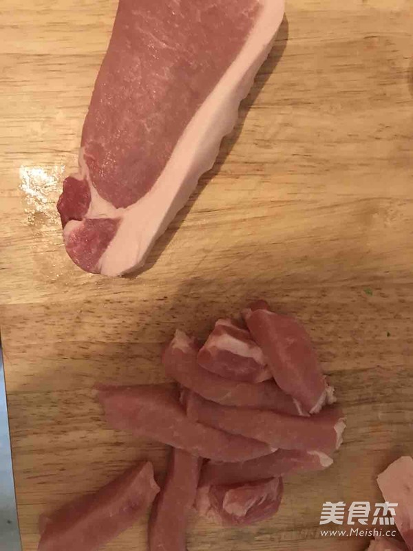 潍县炸肉的步骤