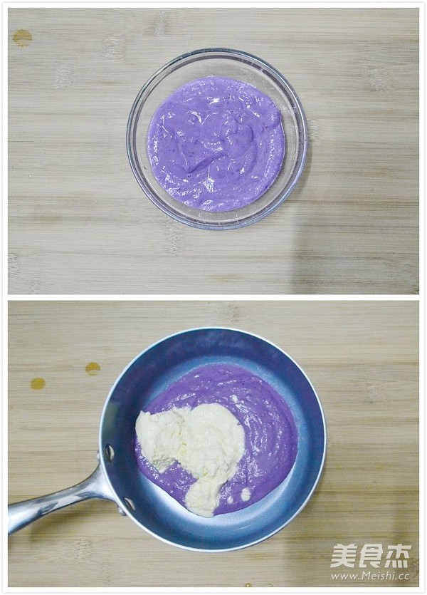 紫薯奶酪水晶慕斯的步骤
