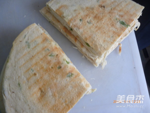山东发面葱油饼的步骤