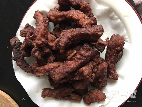 潍县炸肉的步骤