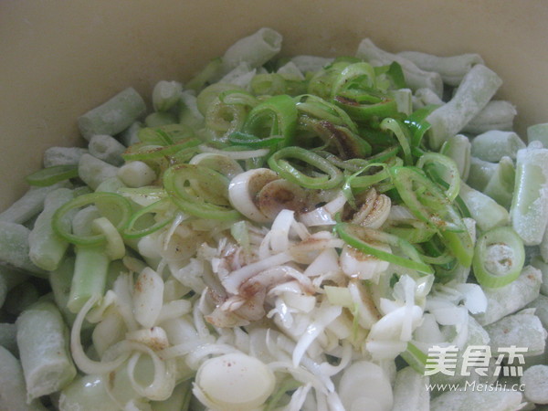 豆角蒸菜的步骤