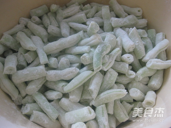 豆角蒸菜的步骤