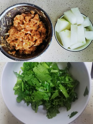 健康鸡肉丸子冬瓜汤的做法 步骤1