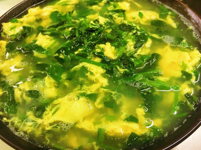 菠菜鸡蛋汤                                    减脂必备，超低卡路里的做法