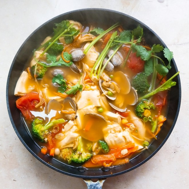 蛤蜊豆腐汤(减肥)的做法