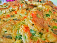 抗老食谱-蔬菜豆腐饼